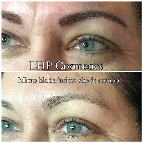 eyebrows microblading microshading before after