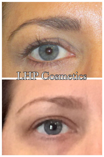 eyebrows microshading before after